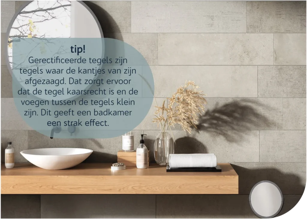 Gecertificeerde tegels met afgezaagde randen